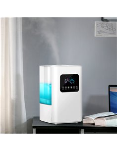 Homcom 6L Warm Cool Mist Air Humidifiers with Remote, LED Display, Quiet Operation, White 2
