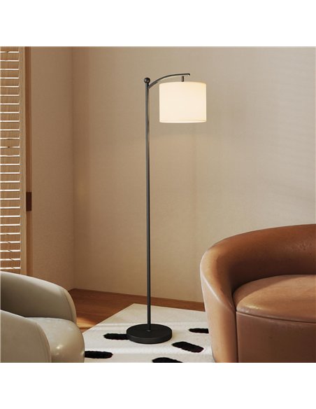HOMCOM LED Floor Lamp, Stepless Dimmable Reading Standing Lamp with Magnetic Remote Control and 11 Colours Temperature & 11 Brig - pic 162479 | FastDaddyshop