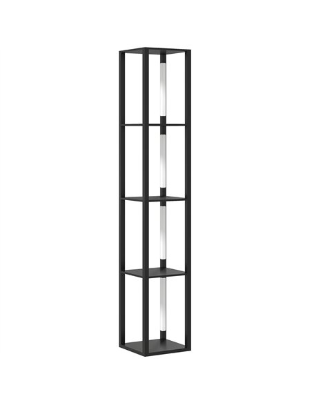HOMCOM Floor Lamp with Shelves, 4 Layer Dimmable Column Modern Standing Lamp with 3 Brightness Levels and Foot Switch for Living - pic 162507 | FastDaddyshop