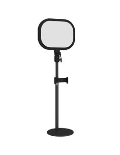 HOMCOM Selfie Light for Video Conference Lighting, Dimmable Desk Lamp with Stand Phone Holder, 5 Colour Modes & 10 Brightness Le