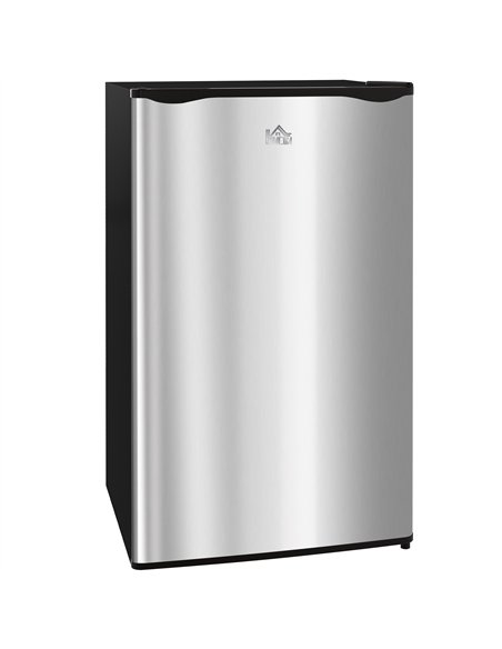 HOMCOM 91 Litre Freestanding Under Counter Fridge Freezer, Small Fridge with Chiller Box, Adjustable Thermostat, 47.5cm Wide, Si - pic 162597 | FastDaddyshop