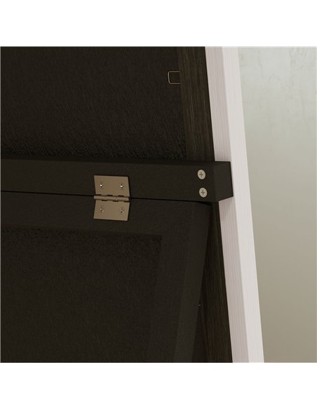 HOMCOM 162.6 cm Two-Tone Full Length Mirror - White/Grey-Tone - pic 162659 | FastDaddyshop