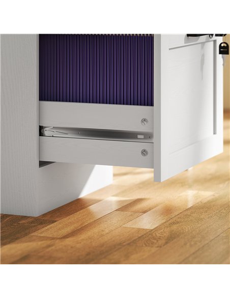 HOMCOM 2-Drawer Filing Cabinet with Lock - White - pic 162686 | FastDaddyshop