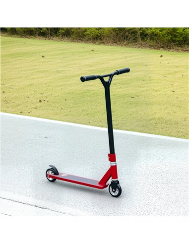 HOMCOM Stunt Scooter, 360° Entry Level Tricks Scooter w/ Lightweight Aluminium Deck and ABEC 7 Bearing, For Age 14+ Beginners, R