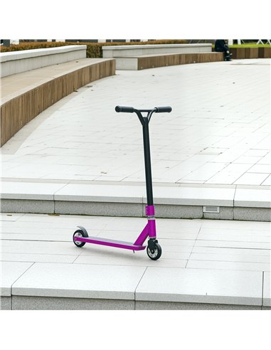 HOMCOM Stunt Scooter, 360° Entry Level Tricks Scooter w/ Lightweight Aluminium Deck and ABEC 7 Bearing, For Age 14+ Beginners, P