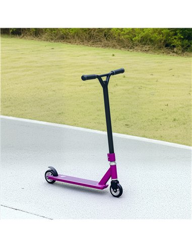 HOMCOM Stunt Scooter, 360° Entry Level Tricks Scooter w/ Lightweight Aluminium Deck and ABEC 7 Bearing, For Age 14+ Beginners, P