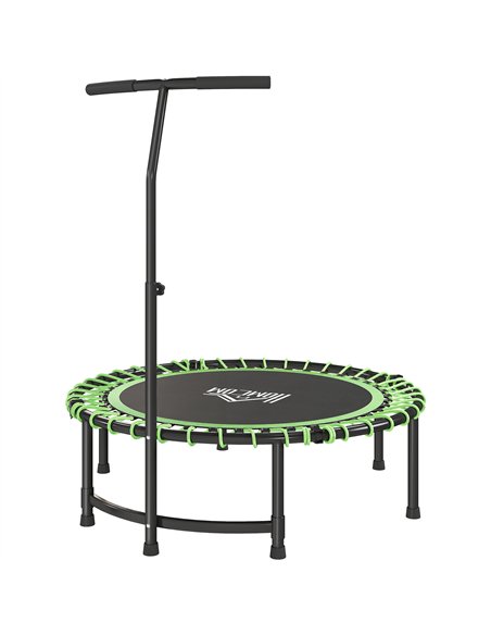 HOMCOM Mini Round Steel Frame Trampoline w/ Adjustable Handle, Green - pic 162848 | FastDaddyshop