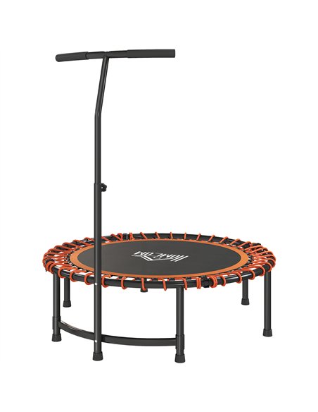 HOMCOM Mini Round Steel Frame Trampoline w/ Adjustable Handle, Orange - pic 162857 | FastDaddyshop