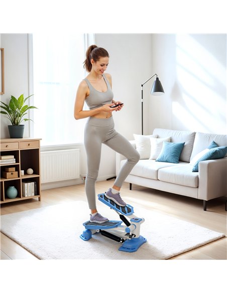 HOMCOM Portable Mini Stepper, Steppers for Exercise Workout with LCD Display Monitor, Anti-skid Foot Pedals for Home Gym Office, - pic 162876 | FastDaddyshop