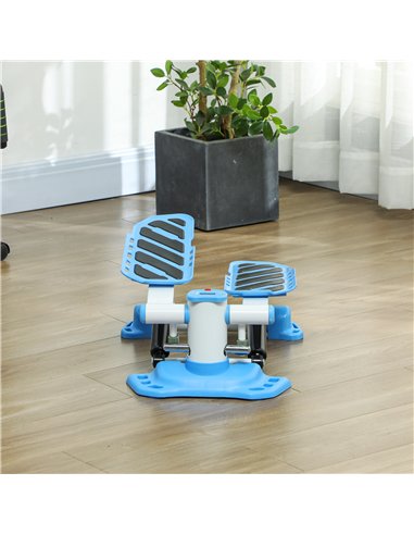 HOMCOM Portable Mini Stepper, Steppers for Exercise Workout with LCD Display Monitor, Anti-skid Foot Pedals for Home Gym Office,