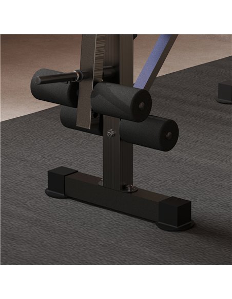 HOMCOM Adjustable Weight Bench with Leg Developer Barbell Rack for Weight Lifting and Strength Training Multifunctional Workout  - pic 162909 | FastDaddyshop