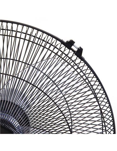 Homcom Pedestal Oscillating Fan with Remote Control, Adjustable Height, 3 Speed, Timer, Black - pic 16300 | FastDaddyshop