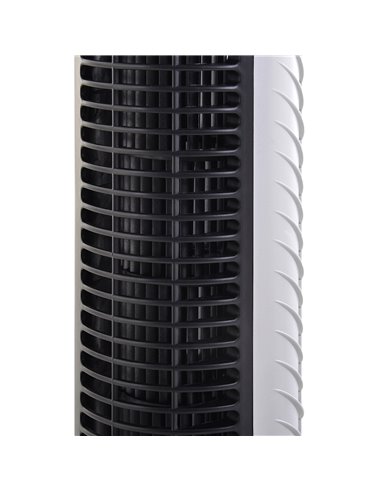HOMCOM Tower Fan Oscillating 3 Speeds 3 Winds 40W w/ Remote Control Timer Moving Head Quiet Operation Home Office Bedroom Silver