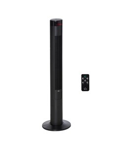 Homcom 46" Oscillating Tower Fan with Remote, Timer, 3 Speed, 4 Modes, Quiet Cooling Fans, Black