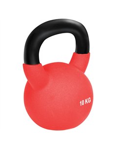 HOMCOM Soft Kettlebell, 10kg Kettle Bell with Non-Slip Handle for Home Gym Weight Lifting and Strength Training, Red
