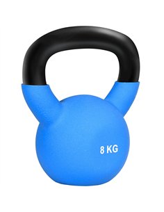 HOMCOM Soft Kettlebell, 8kg Kettle Bell with Non-Slip Handle for Home Gym Weight Lifting and Strength Training, Blue