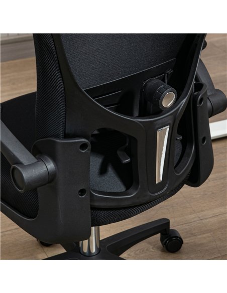 Vinsetto Multi-Adjustable Office Chair, with Lumbar Support, Headrest and Mesh Back - Black - pic 163440 | FastDaddyshop