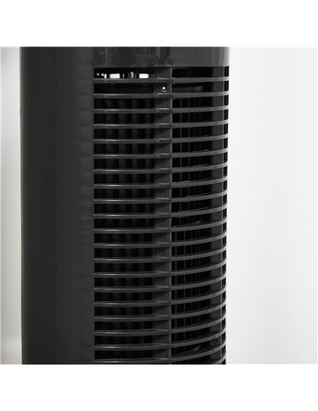 HOMCOM 30'' Freestanding Tower Fan, 3 Speed 3 Mode, 10h Timer, 70 Degree Oscillation, LED Light, 5M Remote Controller, Dark Grey - pic 16368 | FastDaddyshop