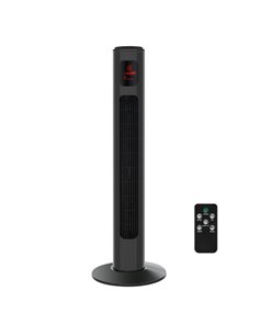 Homcom 38'' Oscillation Tower Fan with 3 Speed 3 Mode, Timer, LED Panel, Remote Controller, Dark Grey