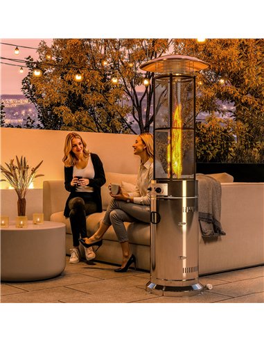 Outsunny 11Kw Adjustable Heat Gas Patio Heater