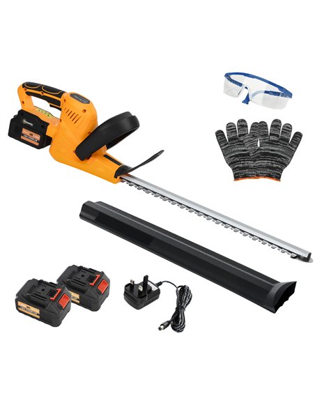 Outsunny Cordless Hedge Trimmer, Electric Hedge Cutter with 51cm Blade, Brushless Motor and 2 x 4.0Ah Batteries for Branches, Sh - pic 163829 | FastDaddyshop