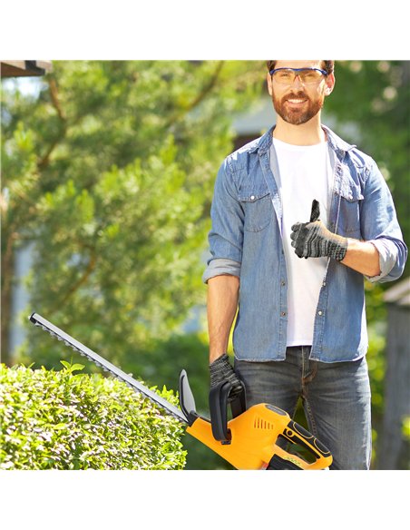 Outsunny Cordless Hedge Trimmer, Electric Hedge Cutter with 51cm Blade, Brushless Motor and 2 x 4.0Ah Batteries for Branches, Sh - pic 163837 | FastDaddyshop