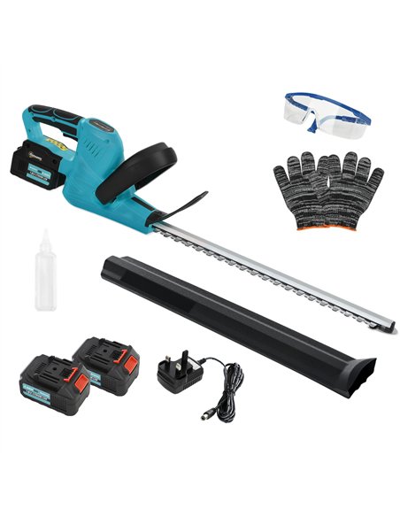 Outsunny Cordless Hedge Trimmer, Electric Hedge Cutter with 51cm Blade, Brushless Motor and 2 Batteries for Branches, Shrubs, Tw - pic 163838 | FastDaddyshop
