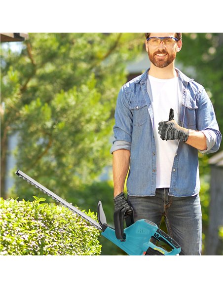 Outsunny Cordless Hedge Trimmer, Electric Hedge Cutter with 51cm Blade, Brushless Motor and 2 Batteries for Branches, Shrubs, Tw - pic 163846 | FastDaddyshop