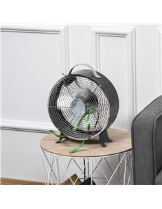 Homcom 26cm Electrical 2-Speed Portable Table Desk Fan, Black 2