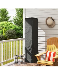 Outsunny Heavy Duty Gas Pyramid Patio Heater Cover, Full Length Outdoor Heater Cover Protector, UPF 30+ Oxford Fabric with Zippe 2