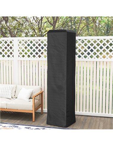 Outsunny Heavy Duty Gas Pyramid Patio Heater Cover, Full Length Outdoor Heater Cover Protector, UPF 30+ Oxford Fabric with Zippe
