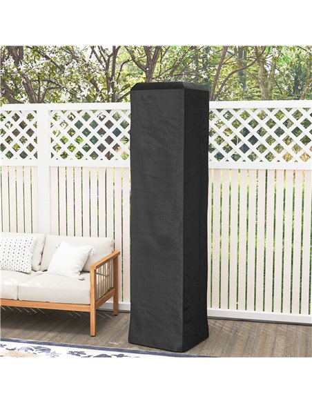Outsunny Heavy Duty Gas Pyramid Patio Heater Cover, Full Length Outdoor Heater Cover Protector, UPF 30+ Oxford Fabric with Zippe - pic 164142 | FastDaddyshop