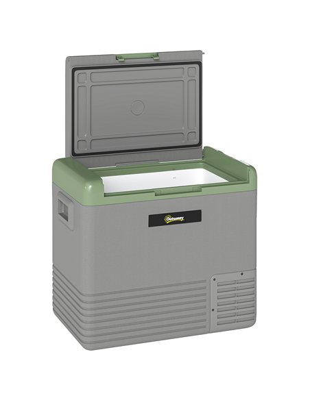 Outsunny 50L Portable Car Refrigerator - Light Green and Grey - pic 164144 | FastDaddyshop