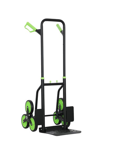 DURHAND Six-Wheel Folding  Sack Barrow Trolley - Black/Green - pic 164180 | FastDaddyshop