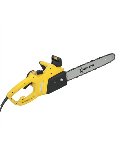 DURHAND Aluminium Chainsaw with Double Brake Protection and Blade Cover, 2000 W, 40 cm, for Wood, Trees and Branches, Yellow - pic 164198 | FastDaddyshop