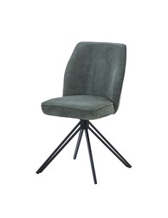 Core Products Aspen swivel dining chairs, green cord fabric ASCH18-GNCF, pic 1