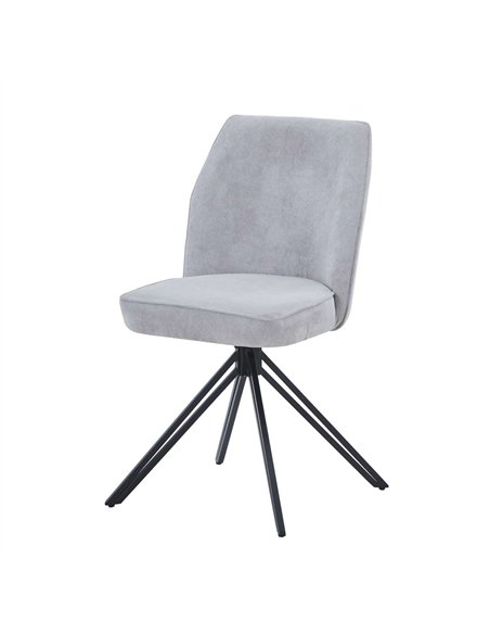Core Products Aspen swivel dining chairs, light grey cord fabric ASCH18-LGCF, pic 1 - pic 164238 | FastDaddyshop