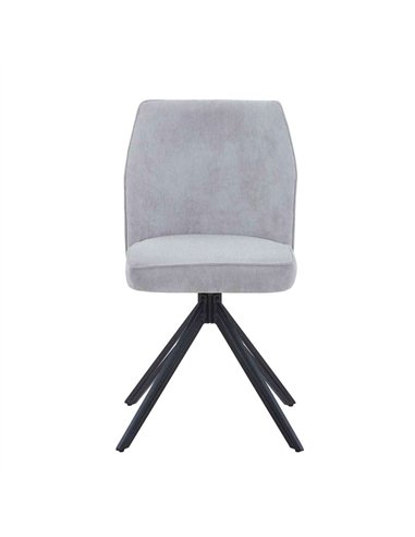 Core Products Aspen swivel dining chairs, light grey cord fabric ASCH18-LGCF, pic 3