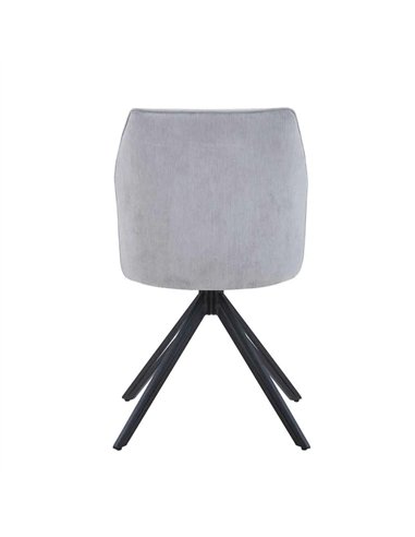 Core Products Aspen swivel dining chairs, light grey cord fabric ASCH18-LGCF, pic 4
