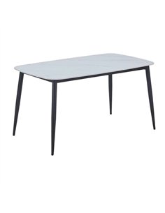 Core Products Aspen rectangular dining table, gloss white sintered stone top ASTB5-WHSS, pic 1
