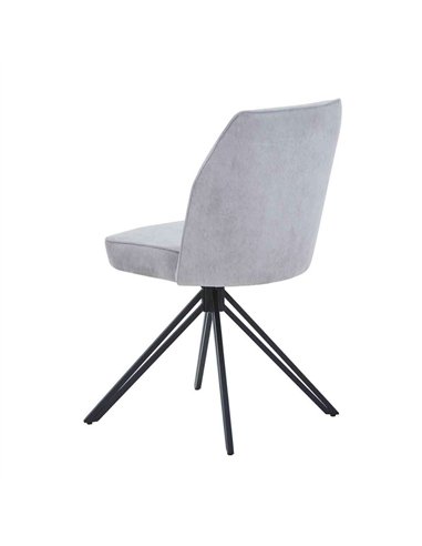 Core Products Aspen swivel dining chairs, light grey cord fabric ASCH18-LGCF, pic 5