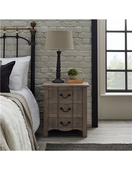 Hill Interiors Copgrove Collection 3 Drawer Bedside Table 22693 - pic 164298 | FastDaddyshop