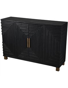 Hill Interiors Lennox Black 2 Door Sideboard 23956