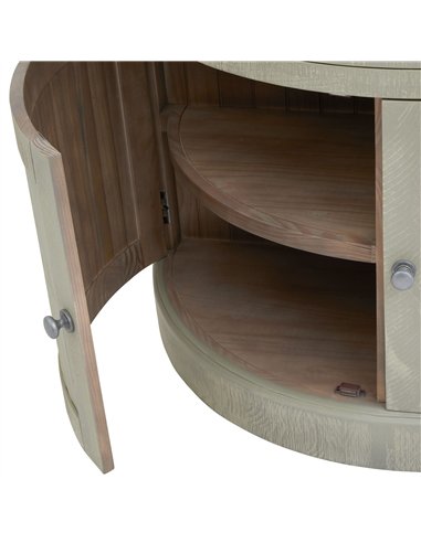 Hill Interiors Saltaire Collection Half Moon 2 Door Cupboard With Drawer 23102