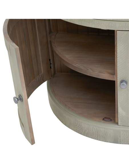 Hill Interiors Saltaire Collection Half Moon 2 Door Cupboard With Drawer 23102 - pic 164327 | FastDaddyshop