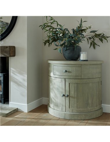 Hill Interiors Saltaire Collection Half Moon 2 Door Cupboard With Drawer 23102