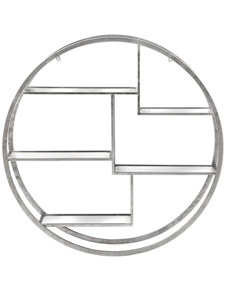 Hill Interiors Large Circular Silver Wall Hanging Multi Shelf 18772 - pic 164330 | FastDaddyshop