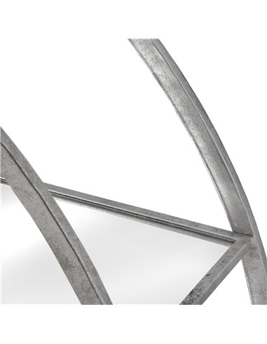 Hill Interiors Large Circular Silver Wall Hanging Multi Shelf 18772