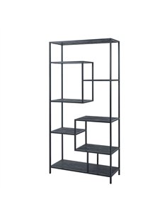 Hill Interiors Large Black Multi Shelf Unit 22714