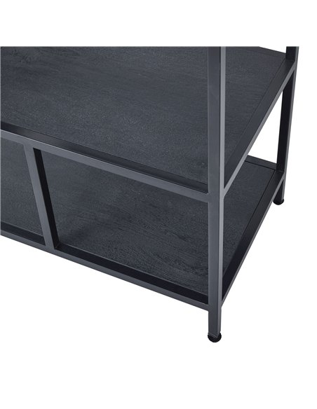 Hill Interiors Large Black Multi Shelf Unit 22714 - pic 164334 | FastDaddyshop